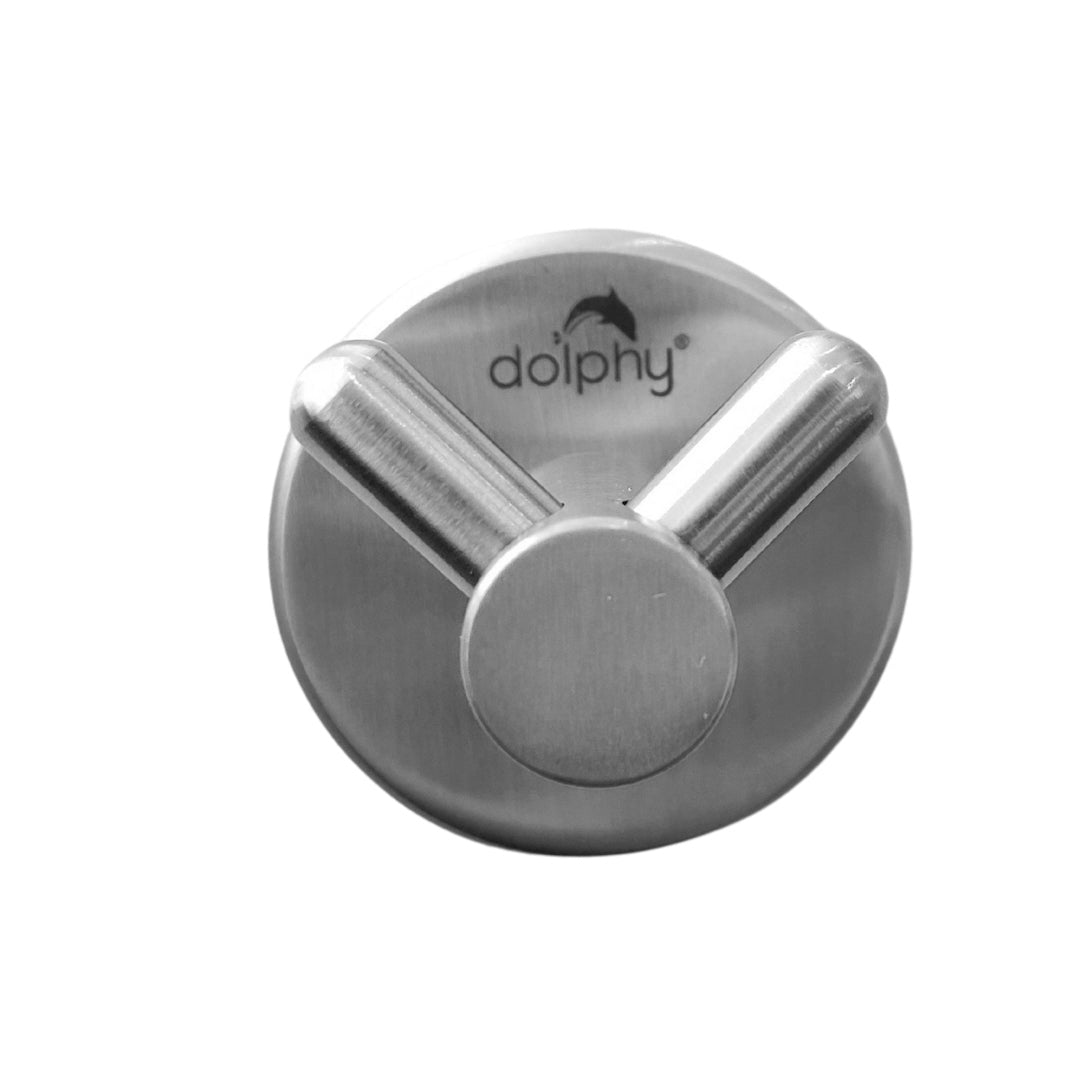 Double Robe Hook - Concealed Fix Brushed Finish