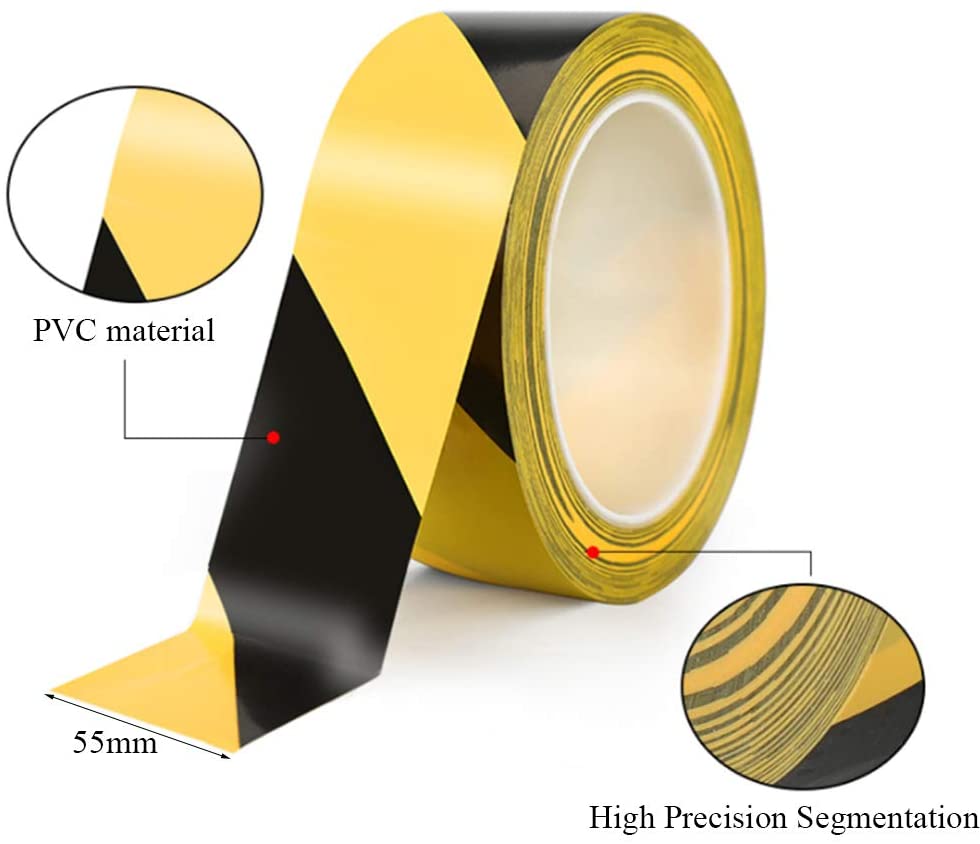 Floor Marking Tape - Zebra Lines (Pack of 5)