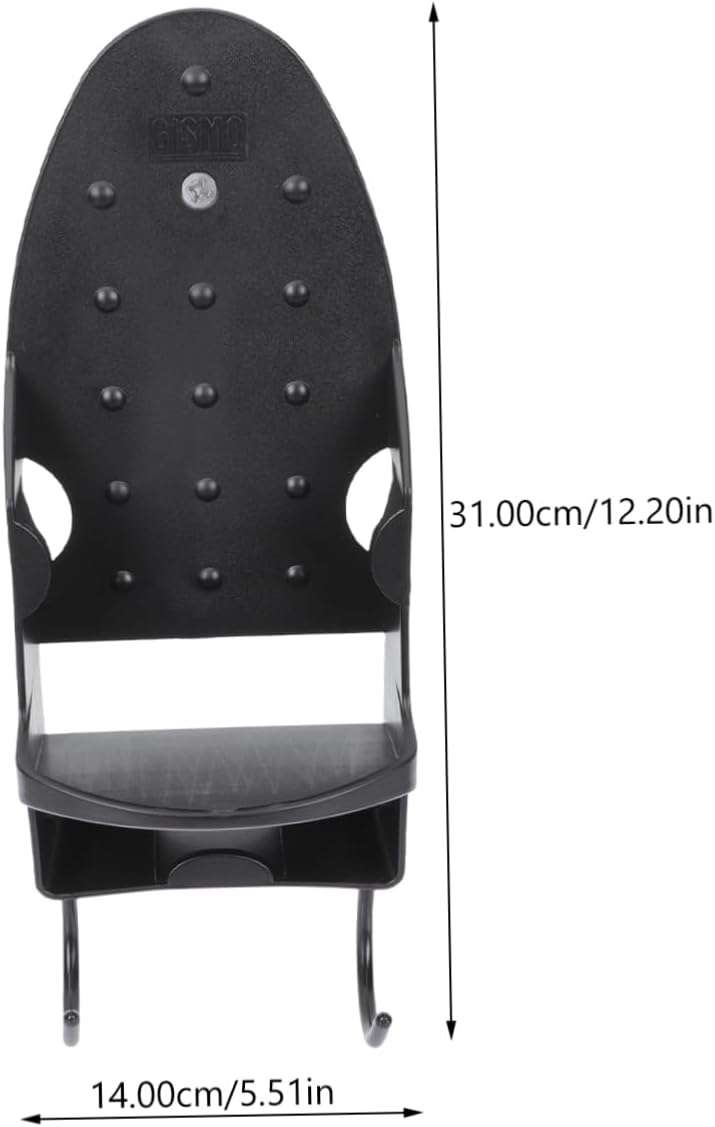 Wall Mounted Iron and Board Holder - Black