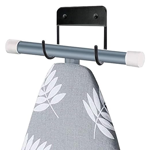 Wall Mounted Iron Board Hanger - Black