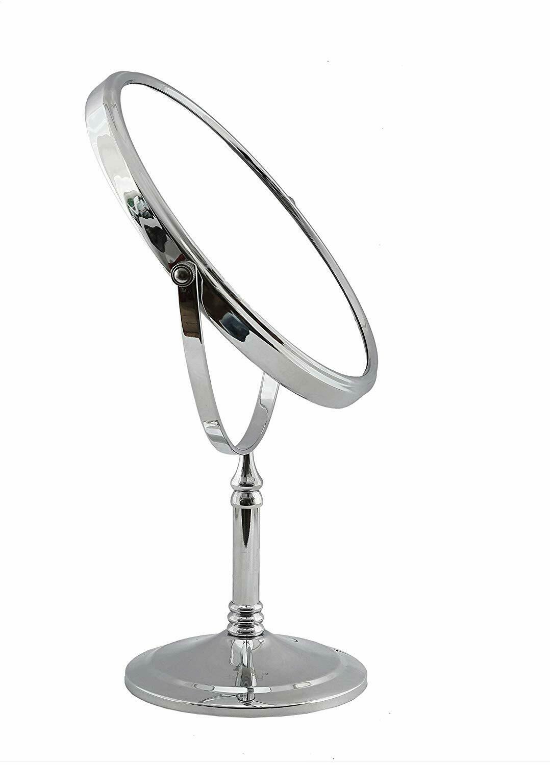 5X & 1X Tabletop Magnifying Mirror - Chrome