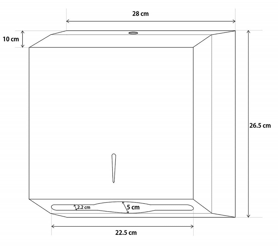 Universal Stainless Steel Paper Towel Dispenser