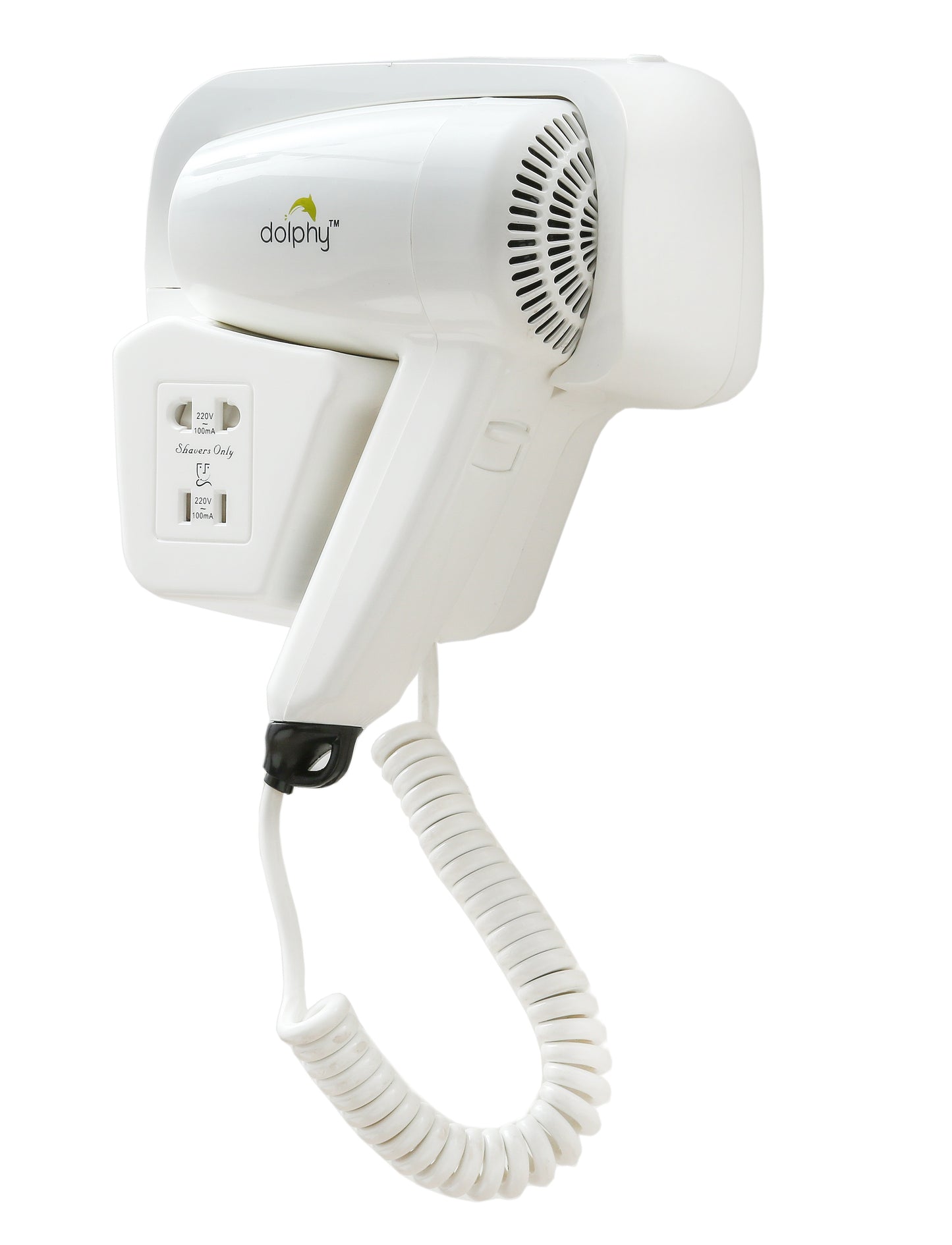CLASSIC Wall Mount Hair Dryer 1220W-1400W - White