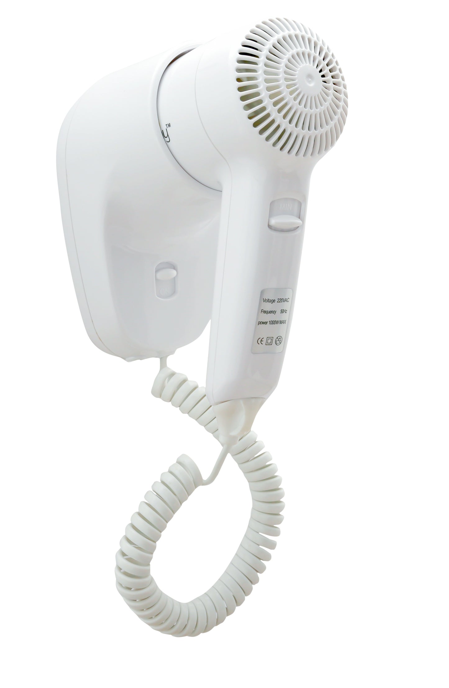 Wall Mount Hair Dryer 1220-1400W - White