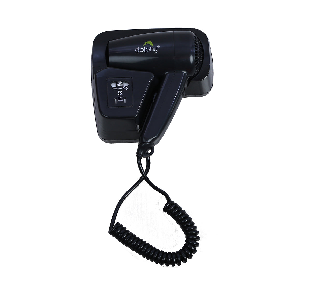 CLASSIC Wall Mount Hair Dryer 1220W-1400W Black