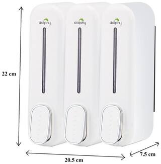 Manual Soap Dispenser 300ml (Pack of 3) - White