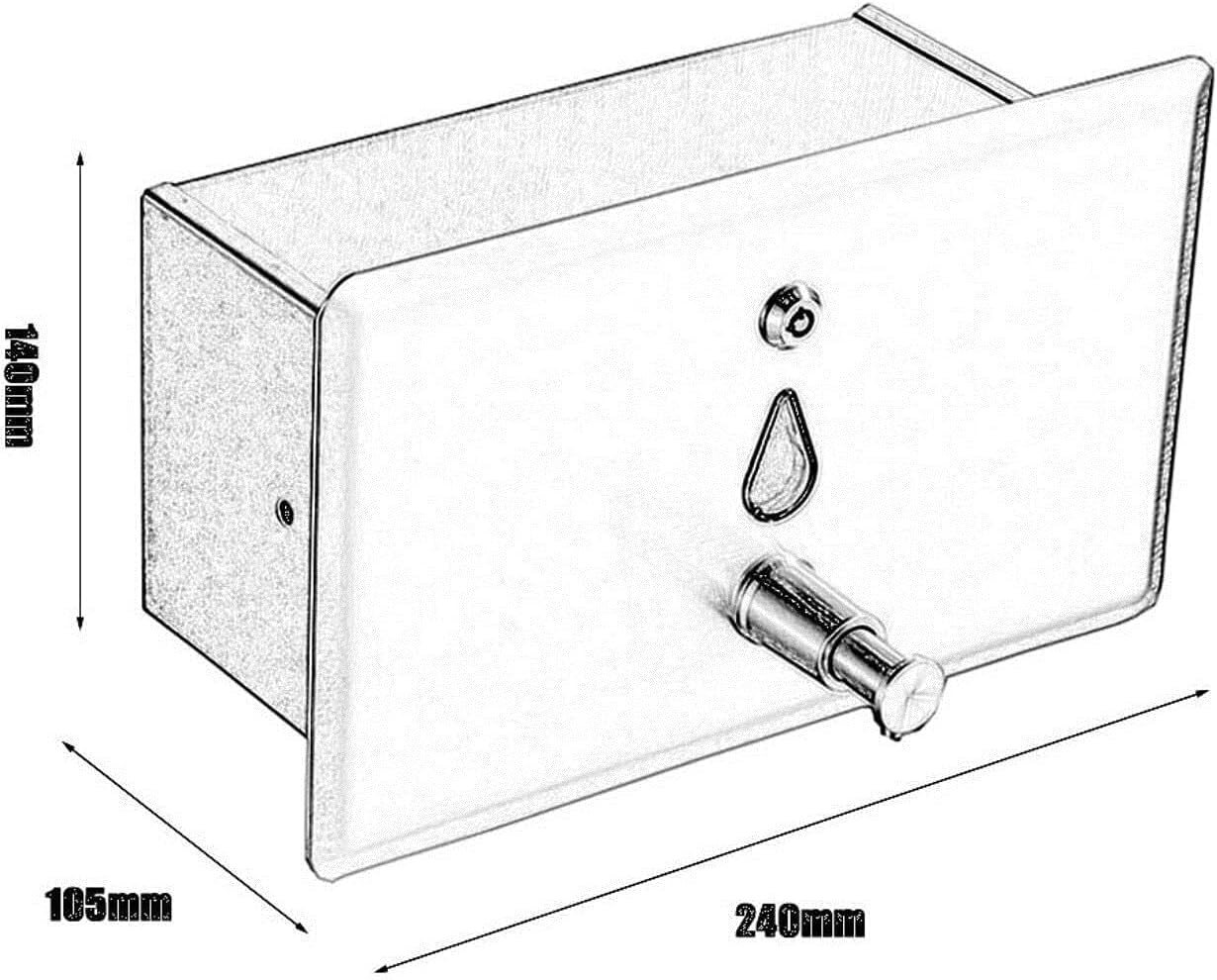 Recessed Mounted Soap Dispenser 1400 ML
