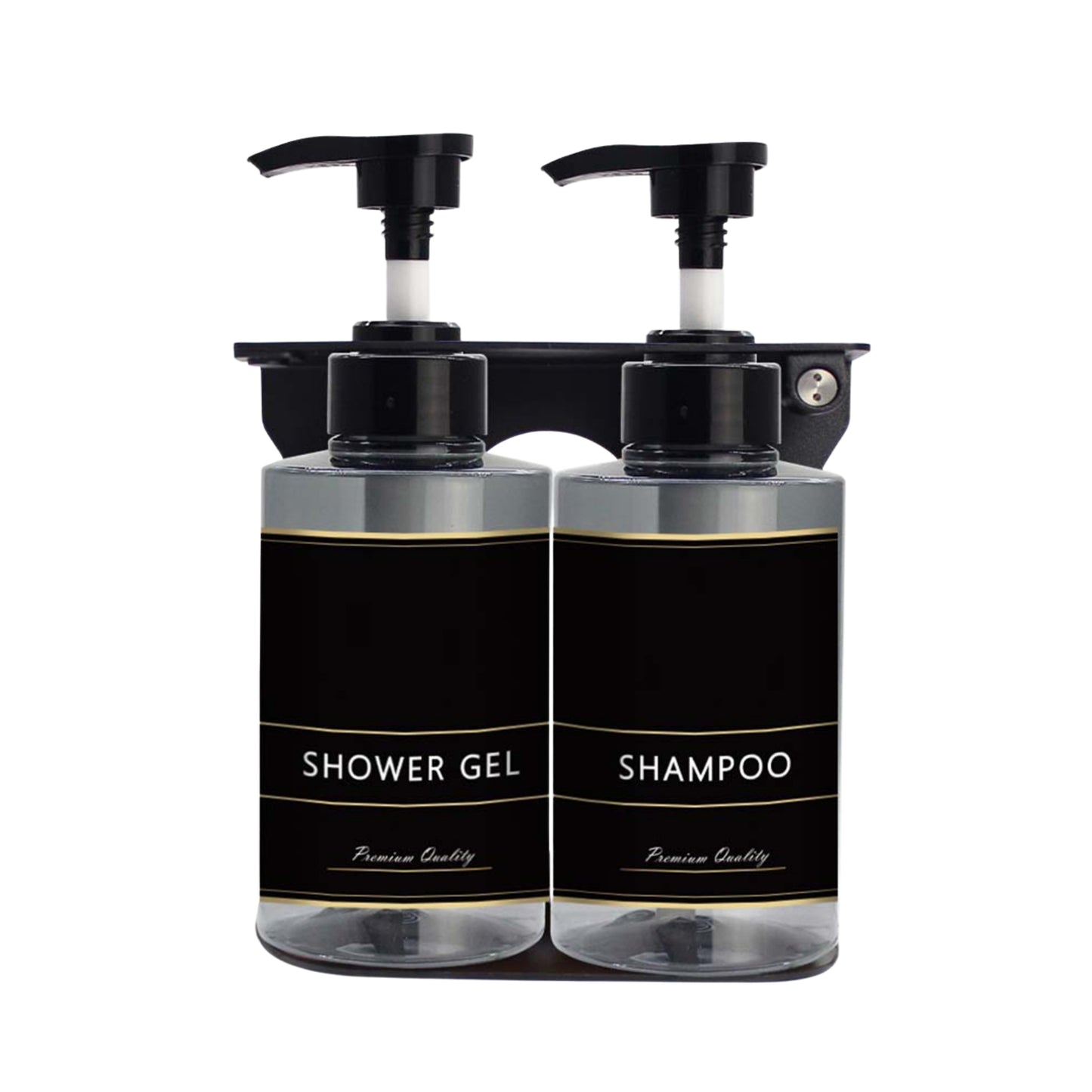 EcoFlow Dual Refillable Soap/Shampoo Dispenser 300ml -Transparent