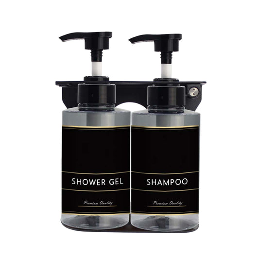EcoFlow Dual Refillable Soap/Shampoo Dispenser 300ml -Transparent