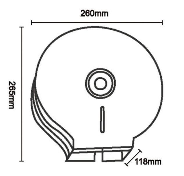Stainless Steel Jumbo Toilet Paper Roll Dispenser