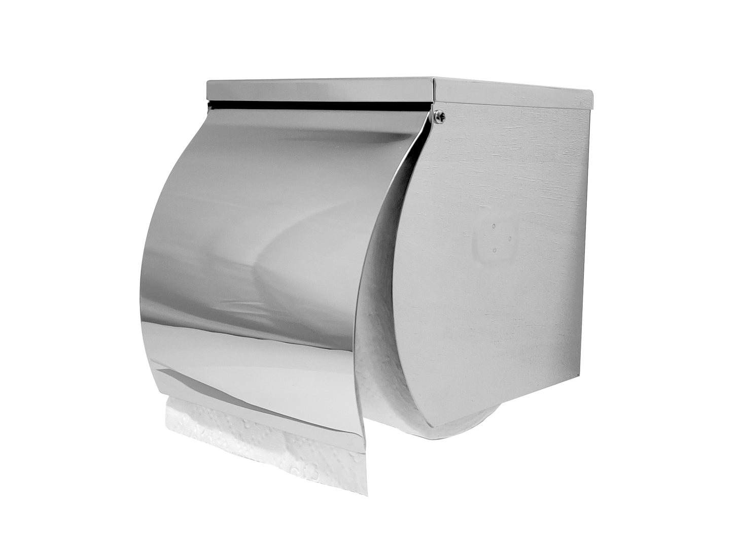 SS Single Toilet Roll Holder with Shelf