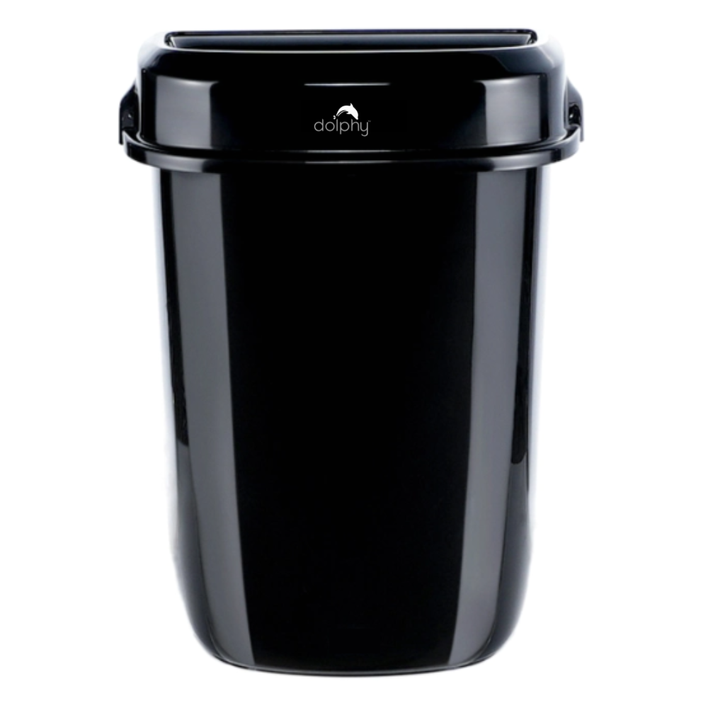 PLAZA Rubbish Bins Black - 32L
