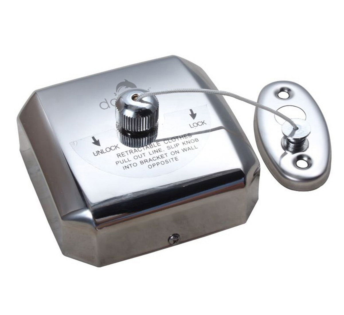 Retractable Stainless Steel Clothesline - Square