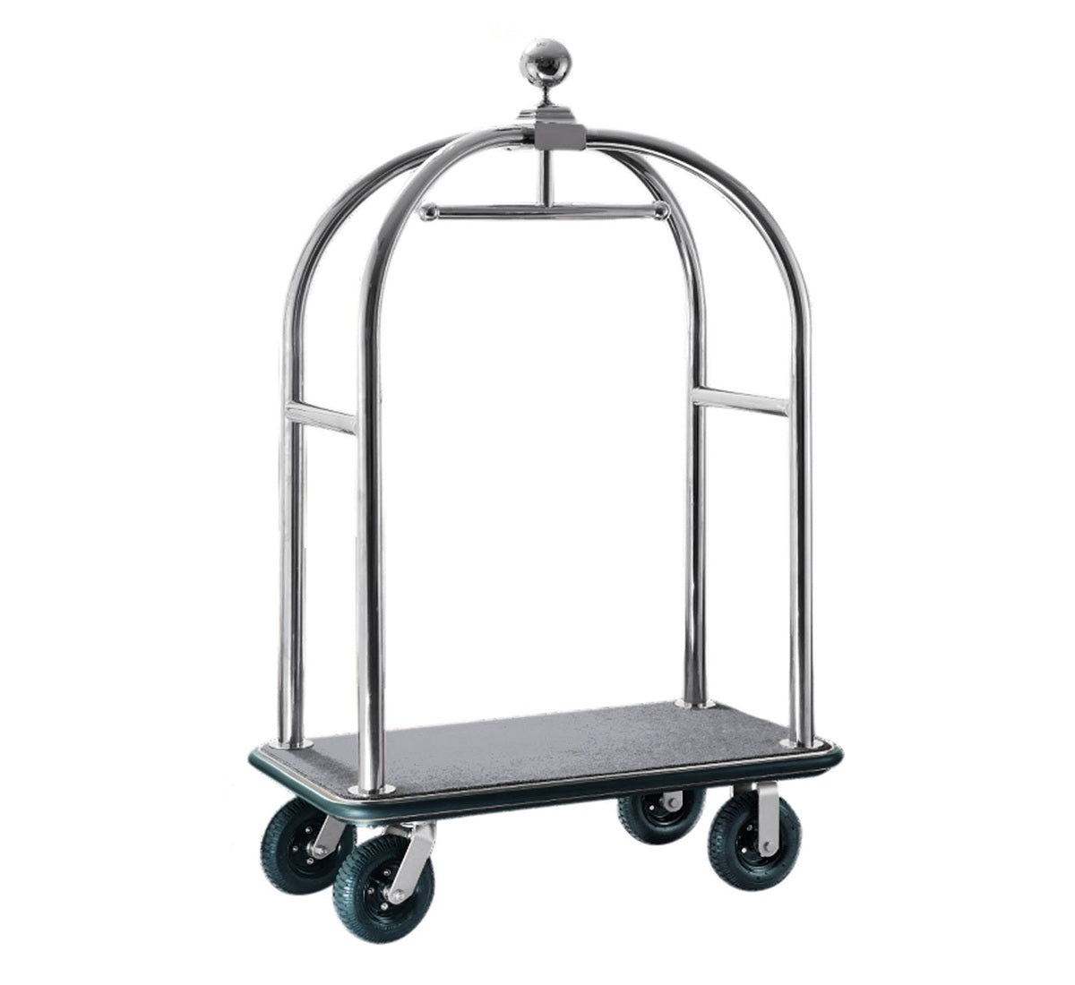 CLASSIC Birdcage Stainless Steel Lauggage Cart