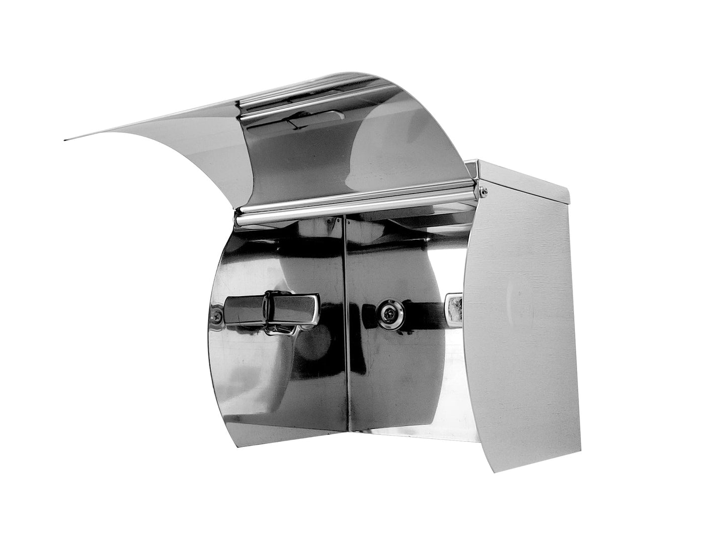 SS Single Toilet Roll Holder with Shelf