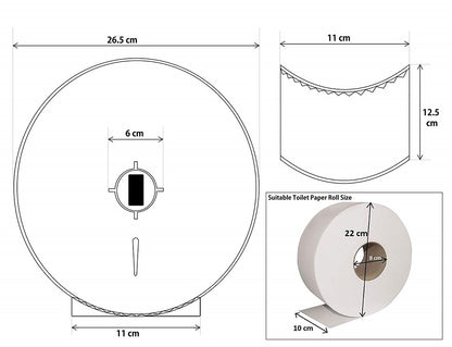 Stainless Steel Jumbo Toilet Roll Dispenser