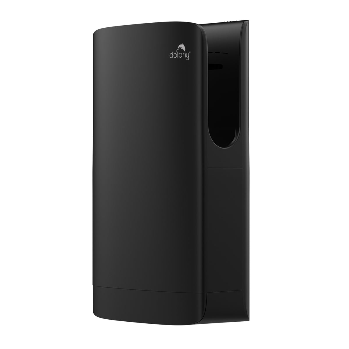 Dolphy Compact Black Jet Hand Dryer | HEPA Filter