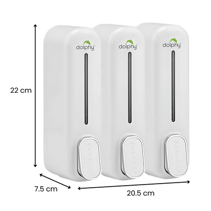 Manual Soap Dispenser 300ml (Pack of 3) - White