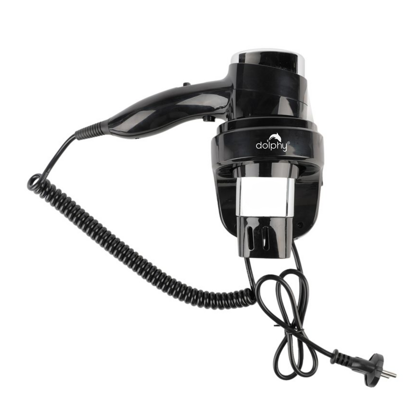 Wall-Mount Hair Dryer 1600-1875W - Black