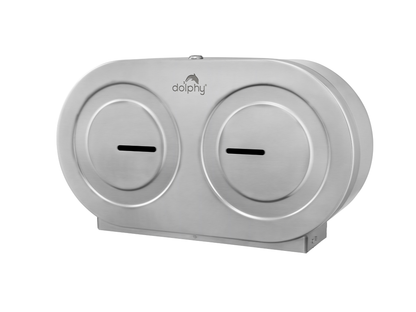 S/S Double Jumbo Toilet Roll Dispenser