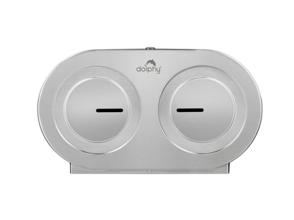 S/S Double Jumbo Toilet Roll Dispenser