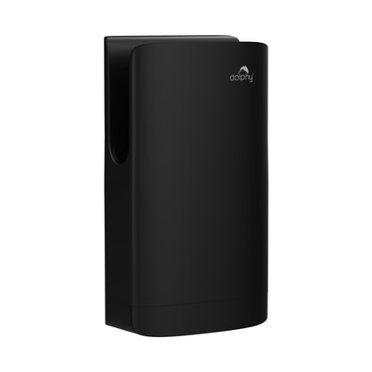 Dolphy Compact Black Jet Hand Dryer | HEPA Filter