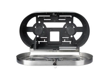 S/S Double Jumbo Toilet Roll Dispenser