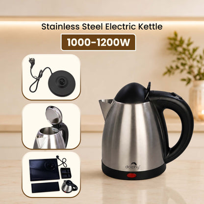 0.8L Stainless Steel Electric Kettle - Silver