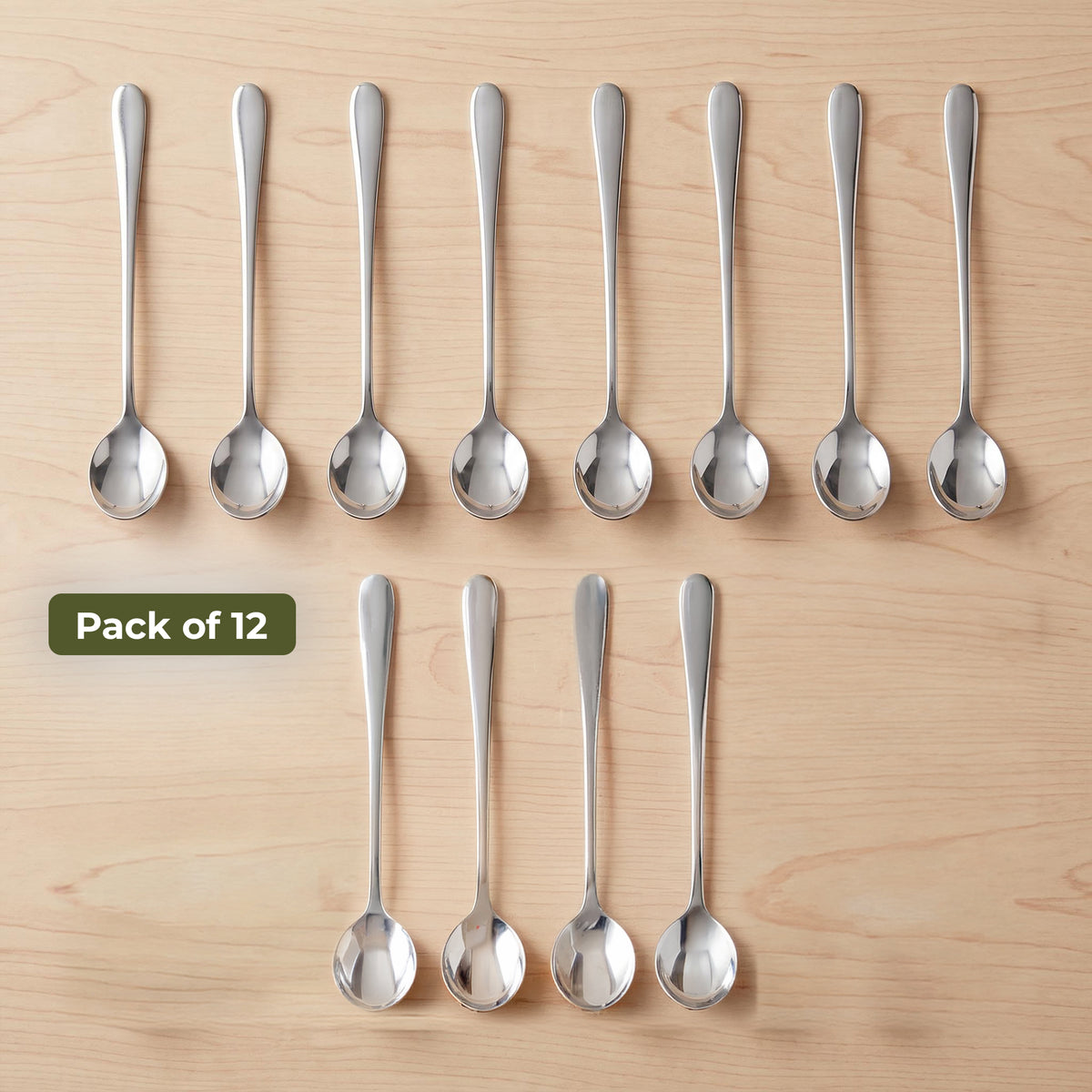 Dolphy Augusta Stainless Steel Long Spoon 191mm – 18/0 Grade (Pack of 12)