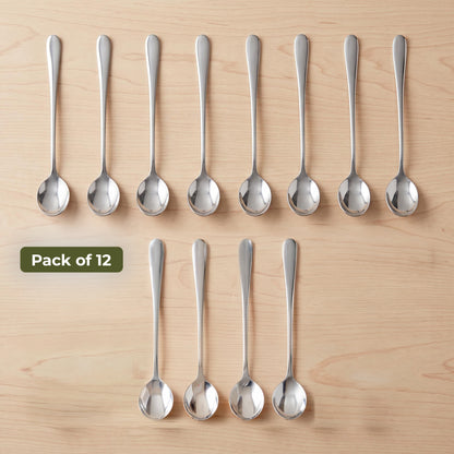 Dolphy Augusta Stainless Steel Long Spoon 191mm – 18/0 Grade (Pack of 12)