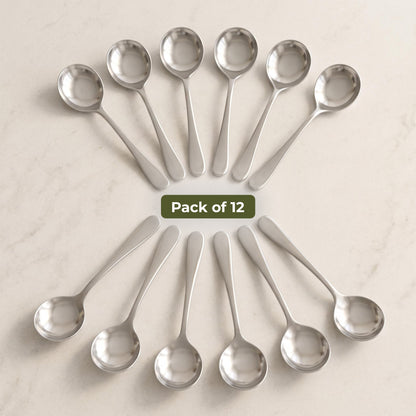 Dolphy Augusta Stainless Steel Soup Spoon 167mm – 18/0 Grade (Pack of 12)