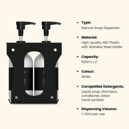 EcoFlow Refill Dispenser 500ml  - Matte White: Set of 2
