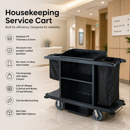 Housekeeping Cart -Black