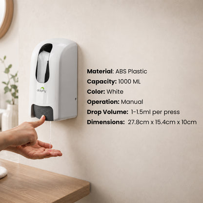 Manual Spray-Sanitiser Dispenser 1000mL - White