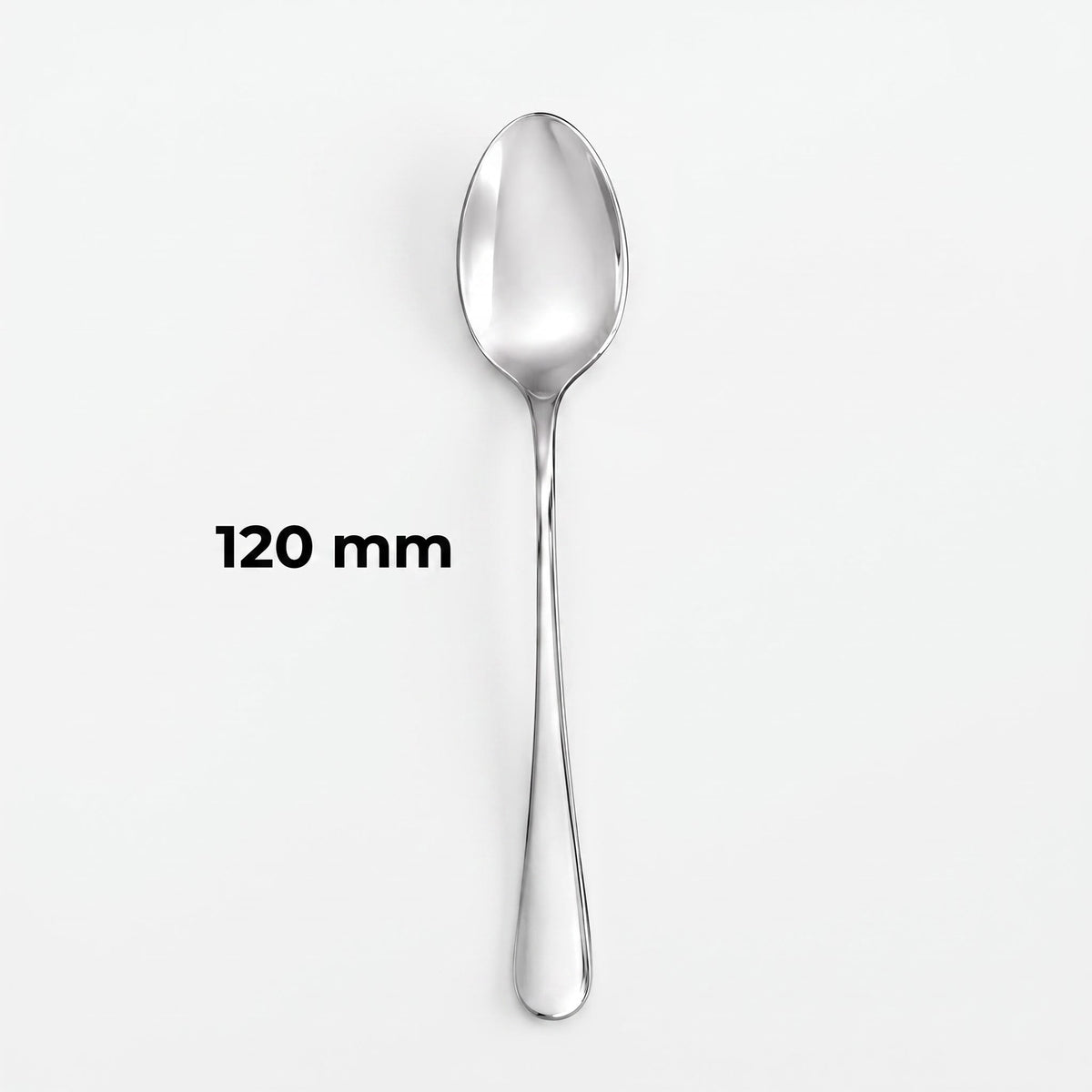 Dolphy Augusta Stainless Steel Moca Spoon 120mm – 18/0 Grade (Pack of 12)