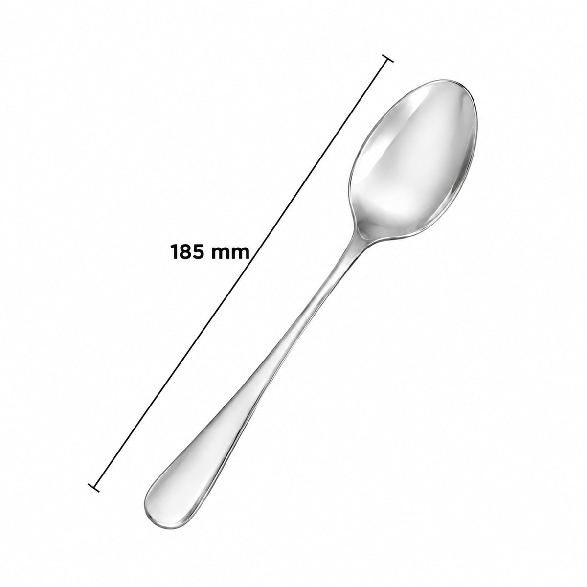 Dolphy Helena Stainless Steel Dessert Spoon 185mm – 304 Grade (Pack of 12)