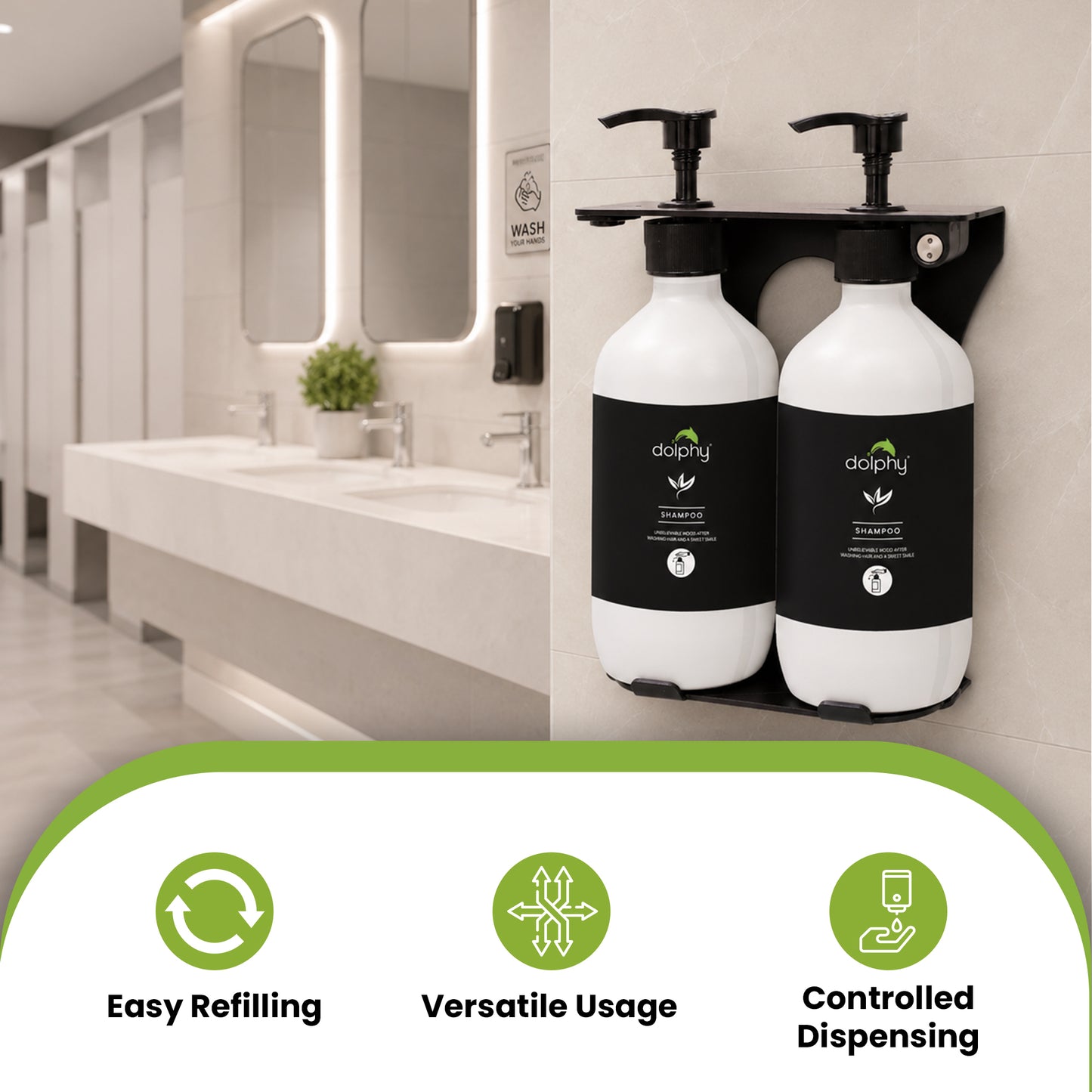 EcoFlow Refill Dispenser 500ml  - Matte White: Set of 2