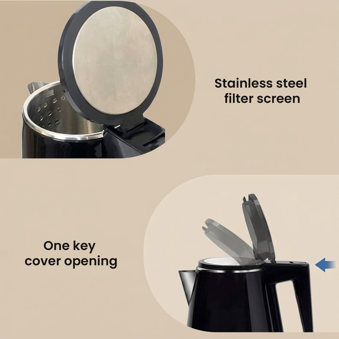 1.2L Stainless Steel Electric Kettle