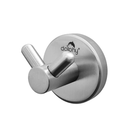 Double Robe Hook -   Concealed Fix Brushed Finish