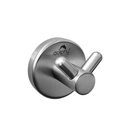 Double Robe Hook -   Concealed Fix Brushed Finish