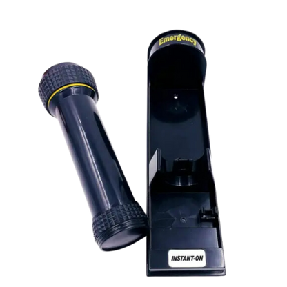 Wall Mounted Hotel Emergency Torch - Black