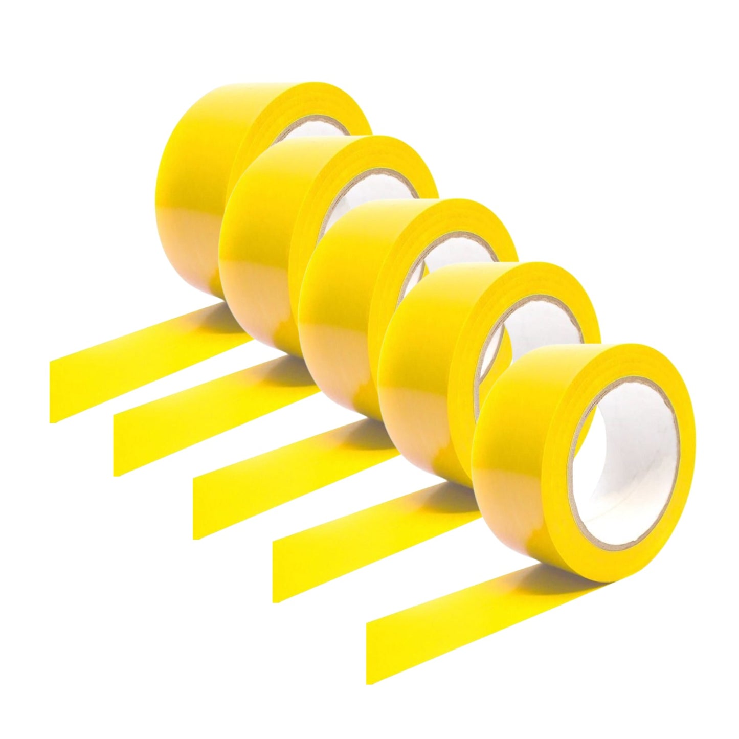 Floor Marking Tape - Yellow  (Pack of 5)