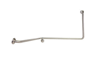 90°Flush Mount Grab Bar 1100x1025x600mm LH