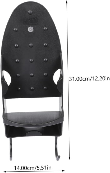 Wall Mounted Iron and Board Holder - Black
