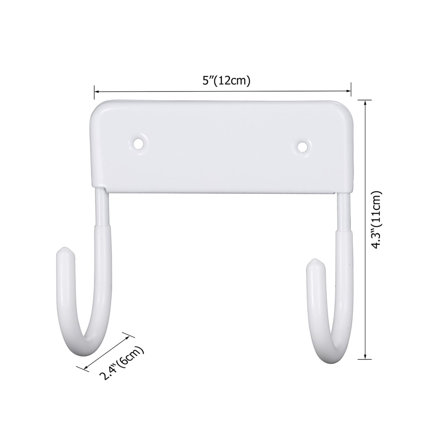 White Wall Mounted Iron Board Hanger