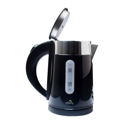 0.6L Stainless Steel Electric Kettle Black