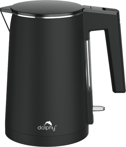 0.8L Stainless Steel Black Electric Kettle