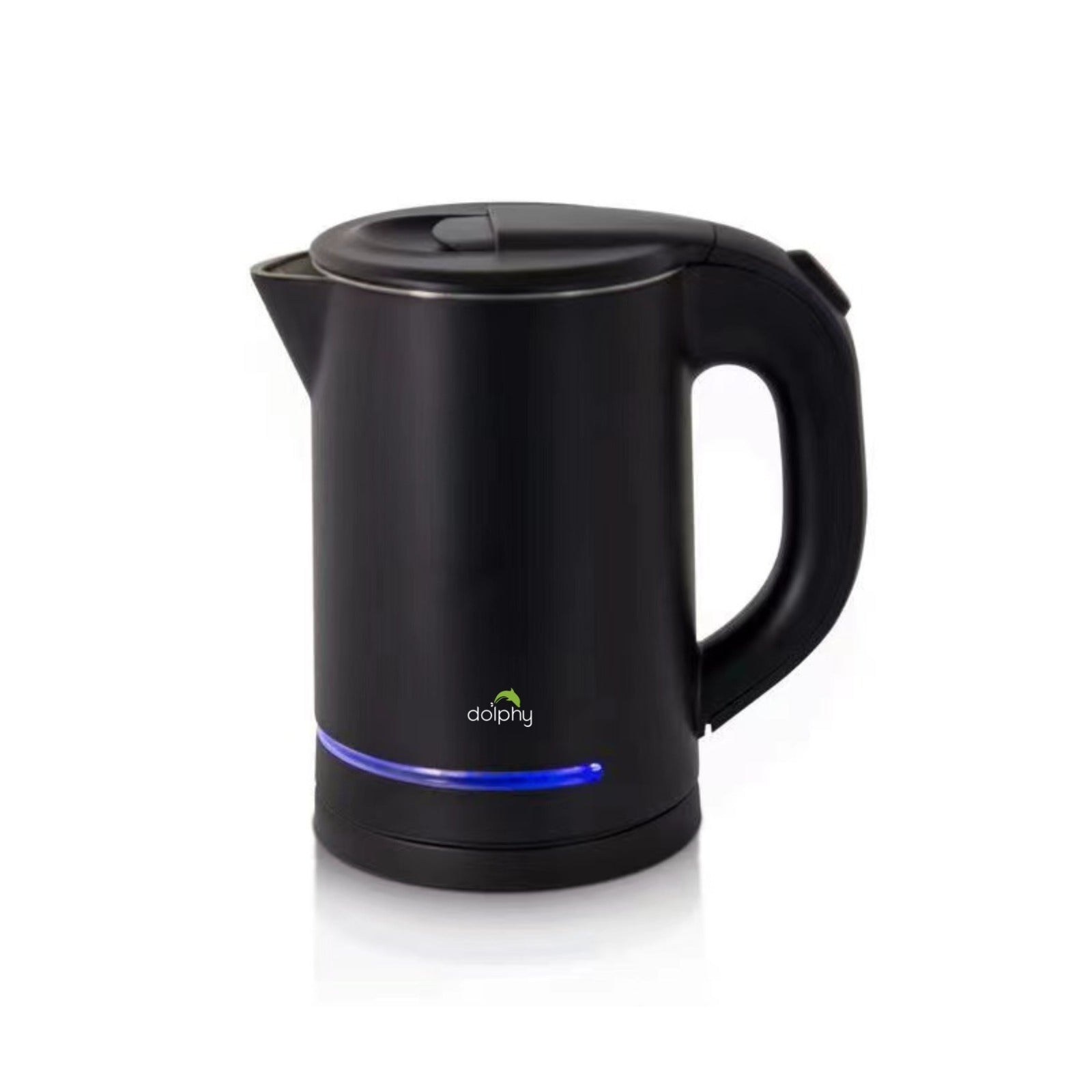 0.8L Electric Kettle Matt Black With Light Design – Dolphy