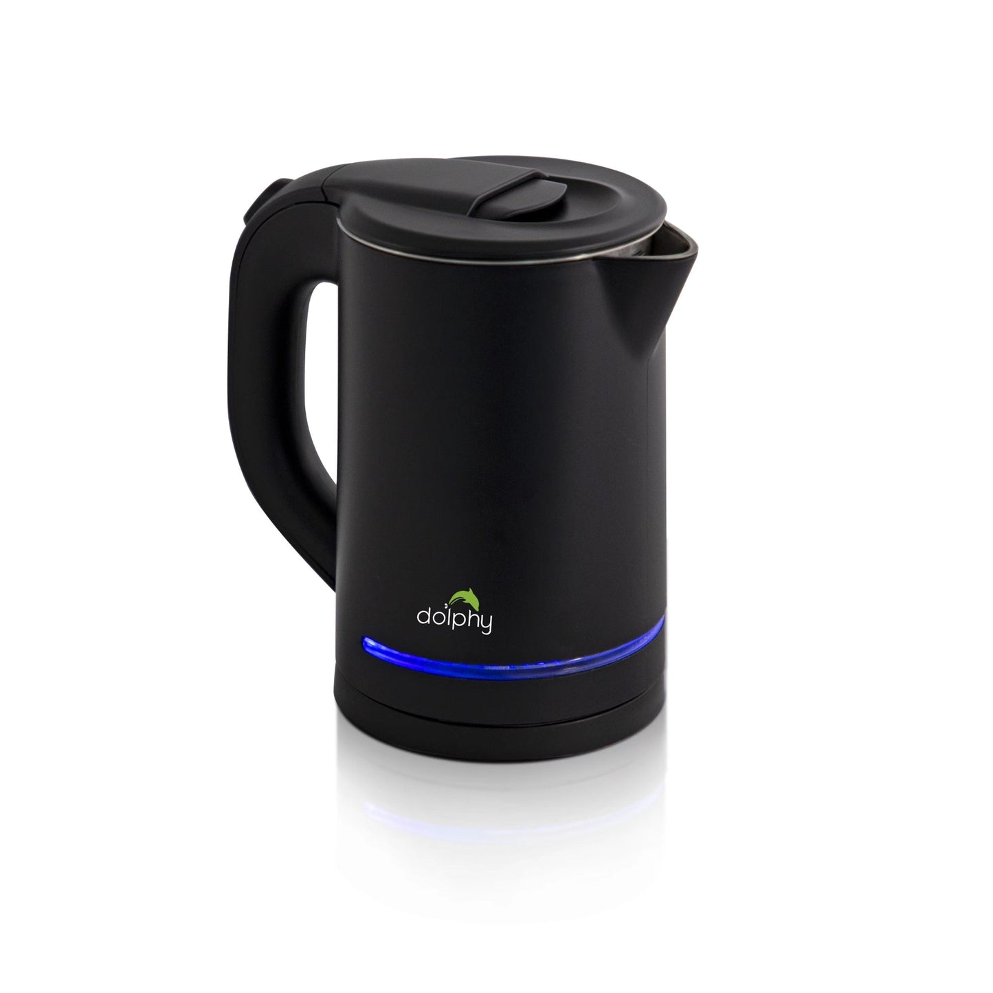 0.8L SS Electric Kettle Black With Light Design