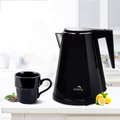 1.2L Stainless Steel Electric Kettle With Tray